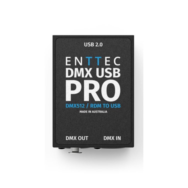 ENTTEC 70304 DMX USB PRO RDM Lighting Controller XLR Interface, Black