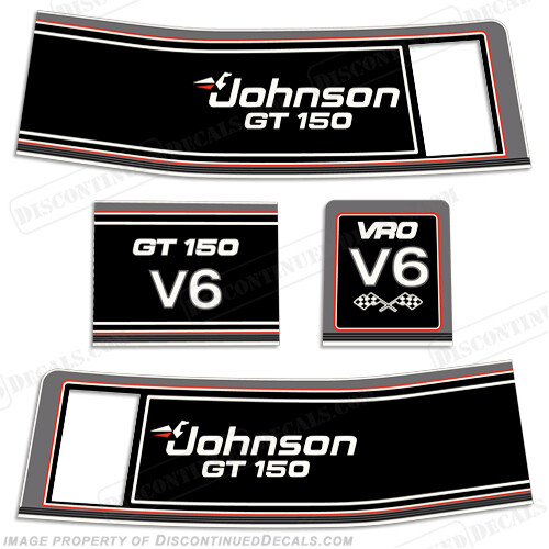 Fits Johnson GT 150hp Decals 1988 1989 1990 1991 1992 1993 1994