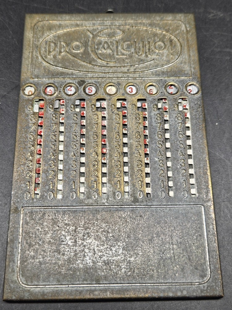 Pro Calculo! Vintage Calculator Pocket Adding Machine