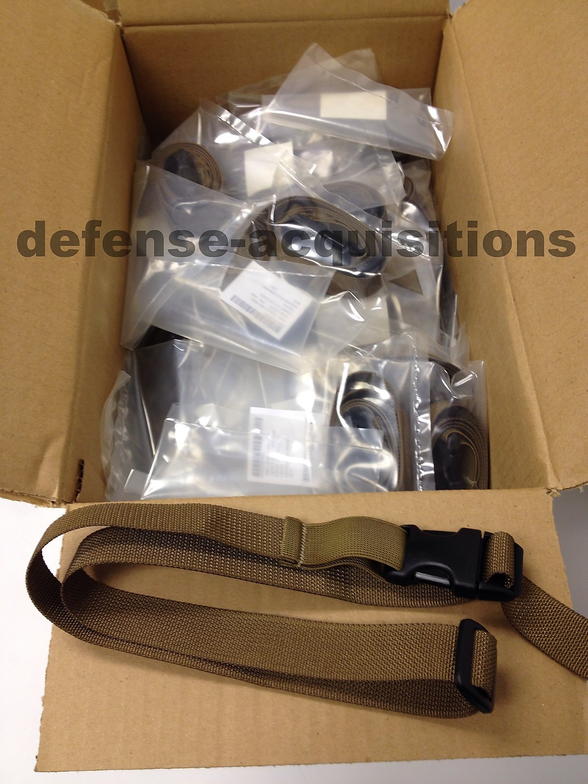 CASE OF 50 Ontario OKC3S Leg Strap Tactical Drop Leg COYOTE Lashing Cargo Strap