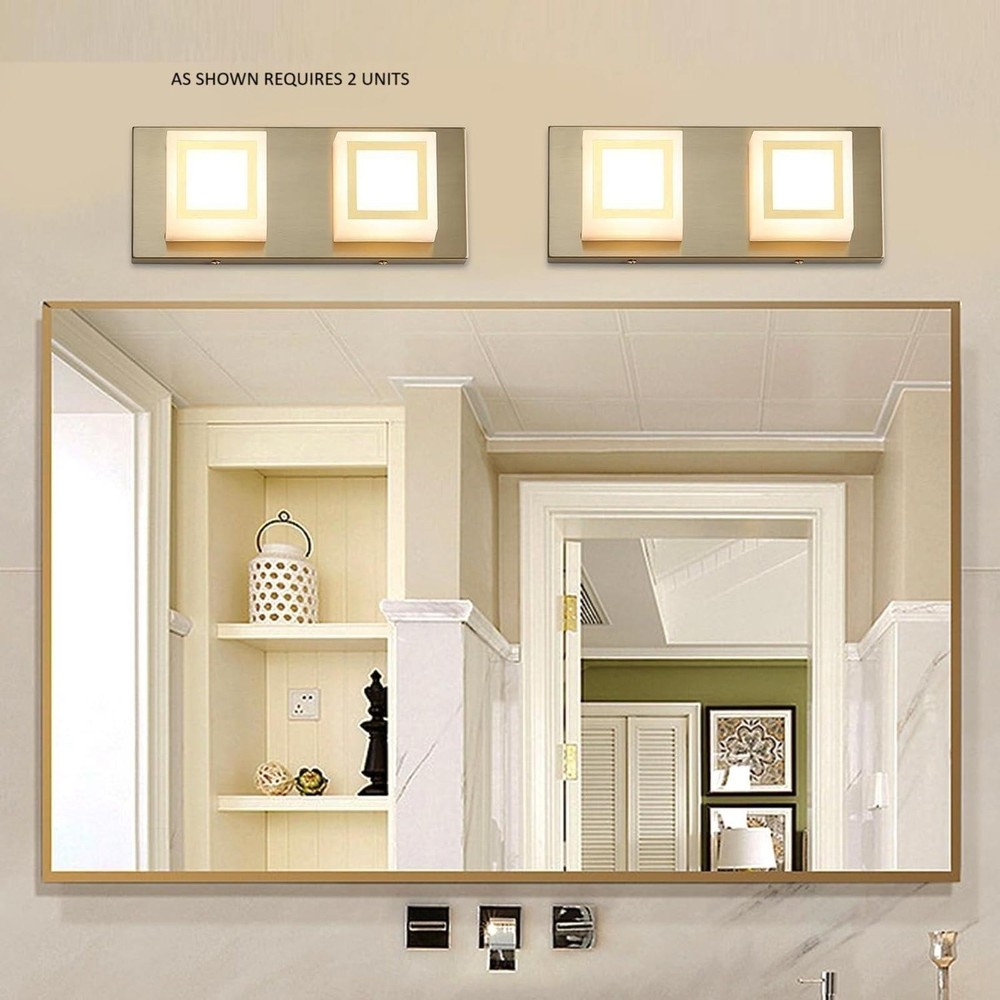 BRUSHED GOLD BATHROOM VANITY LIGHTS