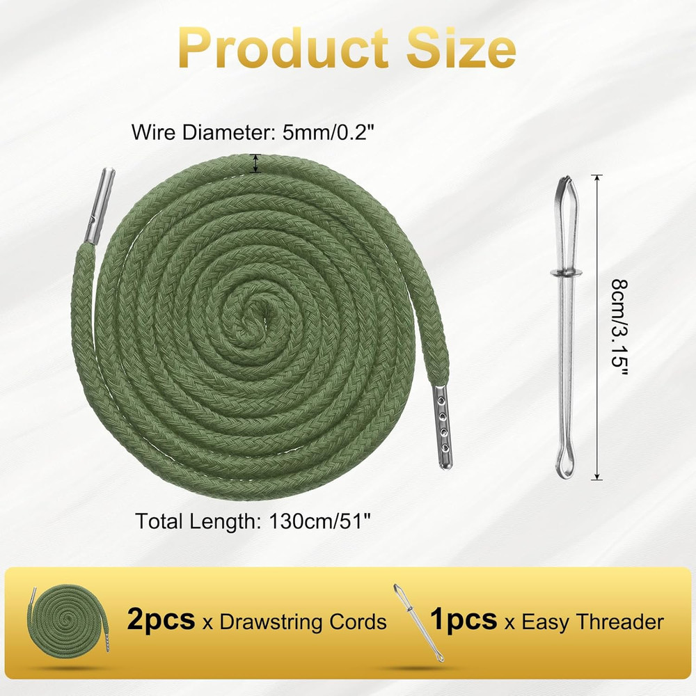 Drawstring Cords Replacement Drawstring Hoodie String Sewing Tool with Easy T...
