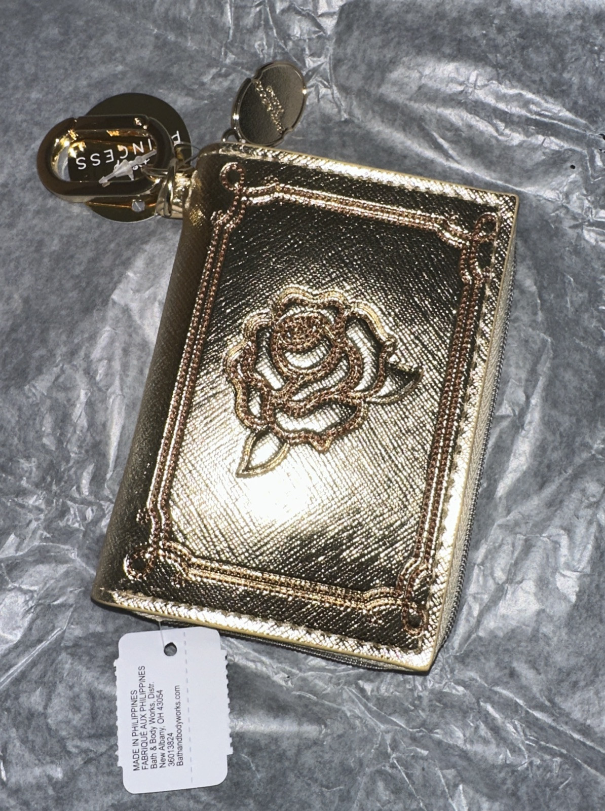 Bath & Body Works Disney Princess Belle Gold Coin Purse NWT Limited Edition