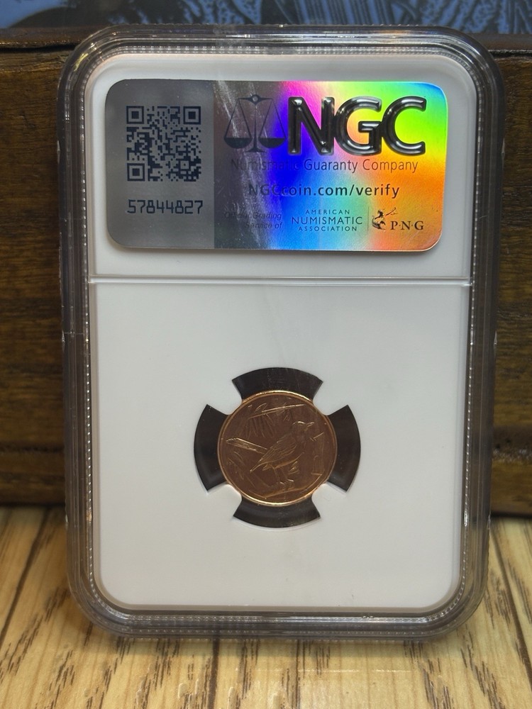 1996 Cayman Islands 1 Cent NGC Brilliant Uncirculated