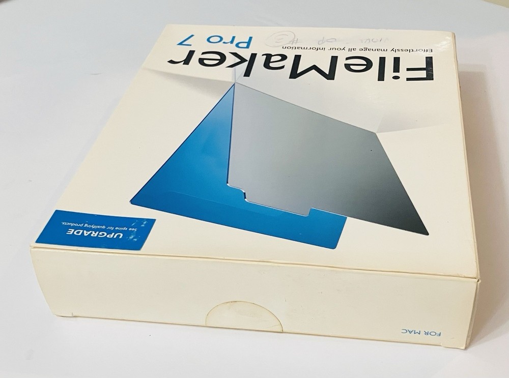 FileMaker Pro 7 Upgrade Retail Box 2004 Mac/Win Multilingual Complete