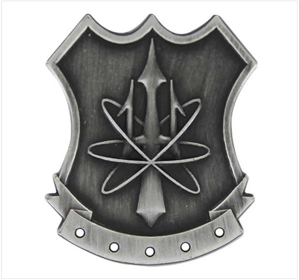 GENUINE U.S. NAVY BADGE: NUCLEAR WEAPONS SECURITY - REGULATION SIZE