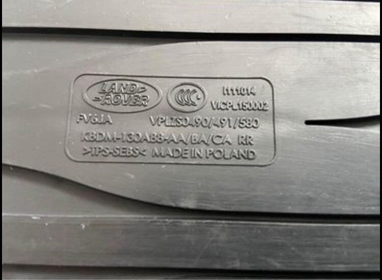 RANGE ROVER EVOQUE L551 FRONT AND REAR DRIVER’s SIDE 2019+