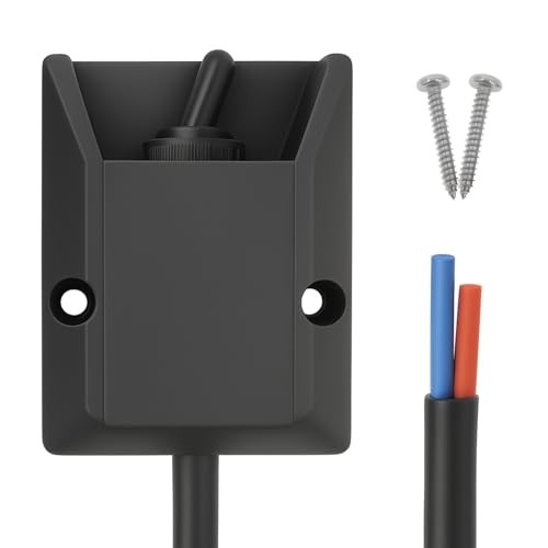 Waterproof Toggle Switch 12V 30A, Heavy-Duty SPST On/Off Switch with Pre-Wired