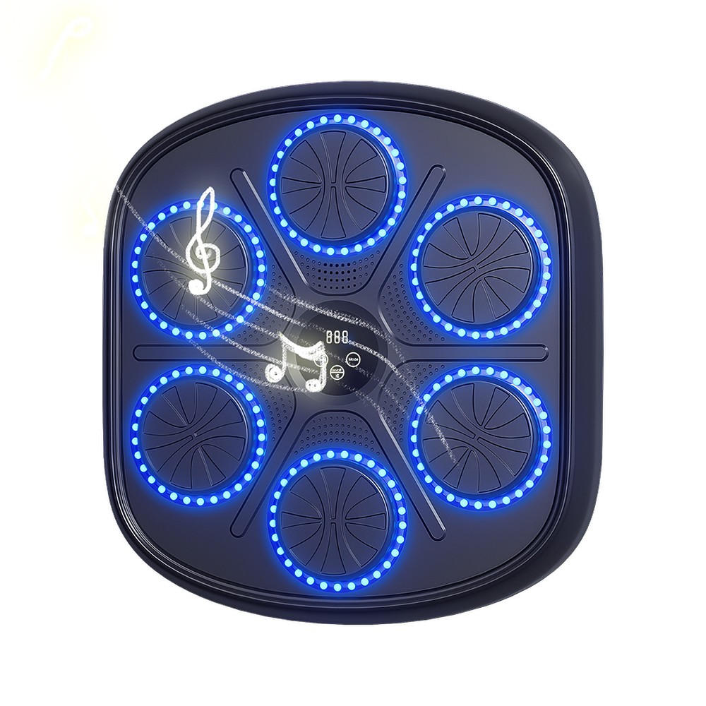 Wall Mount Boxing Training Target Bluetooth Music React Exercise Machine +Gloves