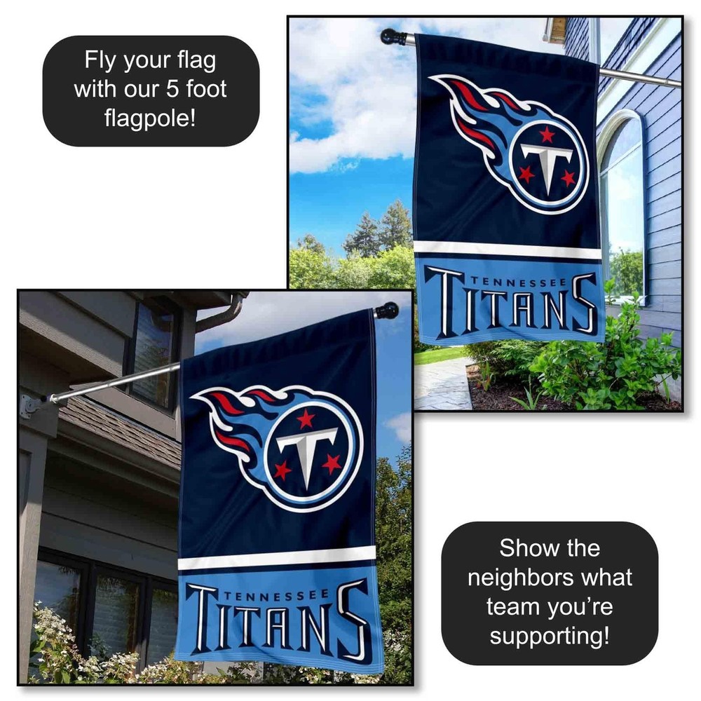 Tennessee Titans Two Sided House Flag