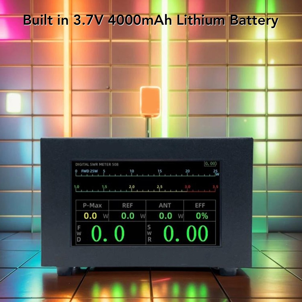 200W Digital Power SWR Meter With UHF Interface IPS Touch Screen Standing Wave ⊹