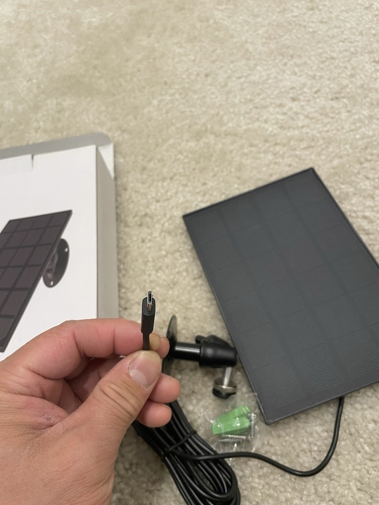 3W Solar Panel Wall Mounting Solar Charging Panel for Doorbell Security Camera