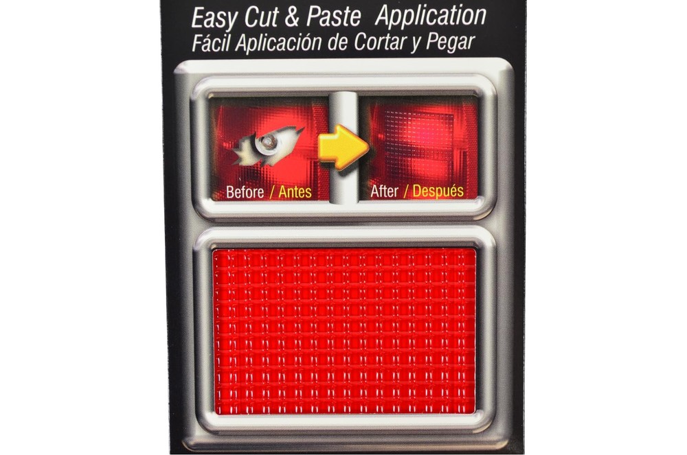Blue Star Grid Pattern Auto Lens Repair Kit (Red) Red