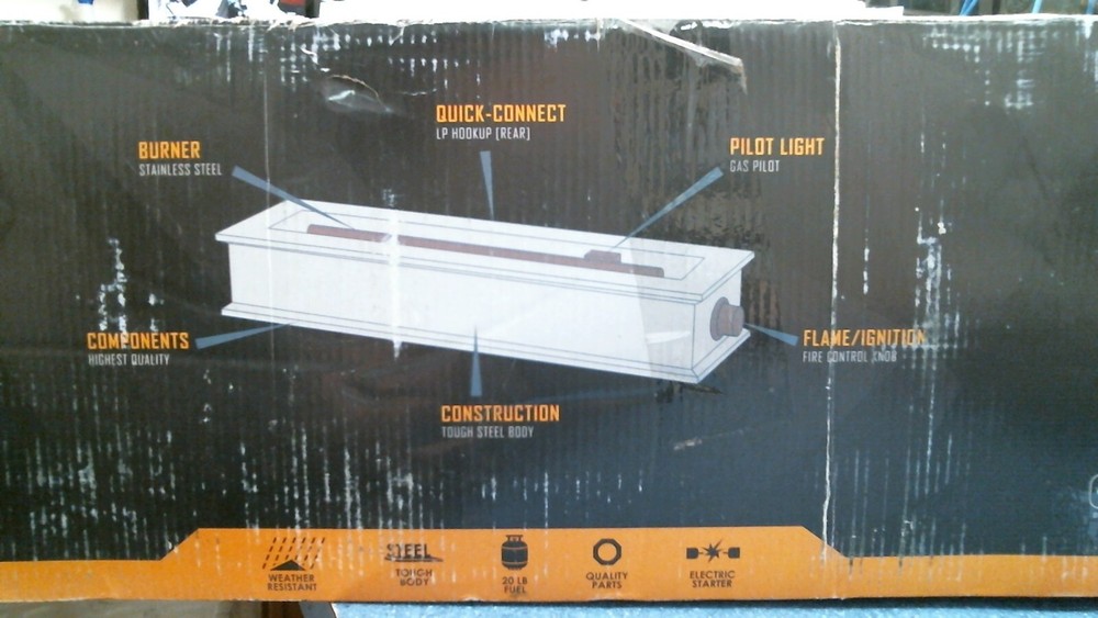 Ukiah Loom X Table-Top Fire Pit (TK-1015-LX) FS