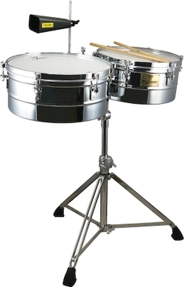 14 inch. and 15 inch. Chrome Shell Timbales
