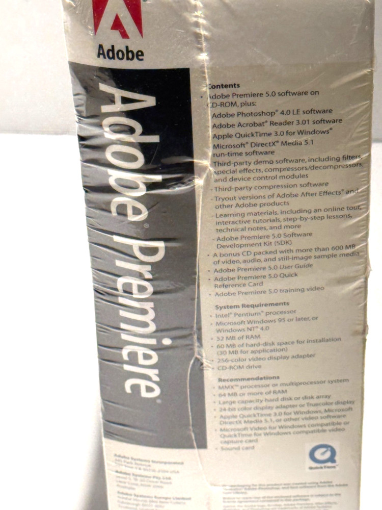 Adobe Premiere 5.0 Demo For Windows