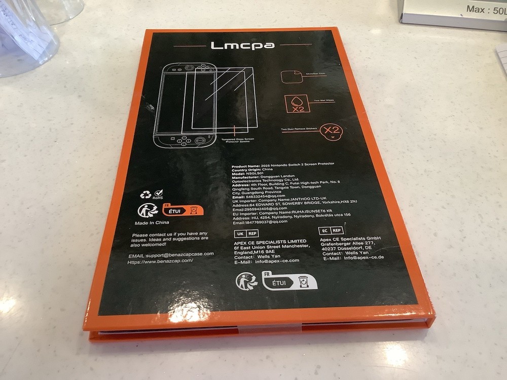 LMCPA Screen Protector for2025 Nintendo New Switch 2 (2pack)