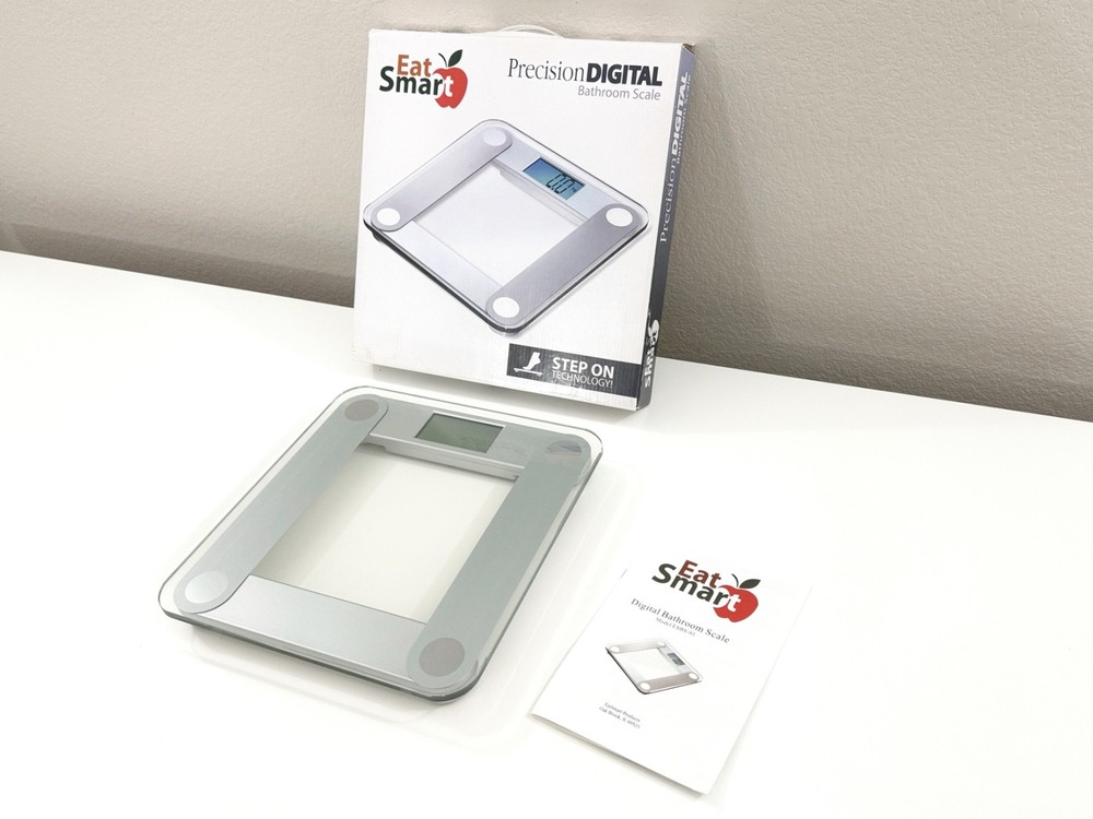 EatSmart Precision Digital Bathroom Scale X-Large Lighted Display 400lb Limit