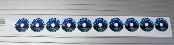 Williams Space Station Pinball Machine Drop Target Decal Set ROUND