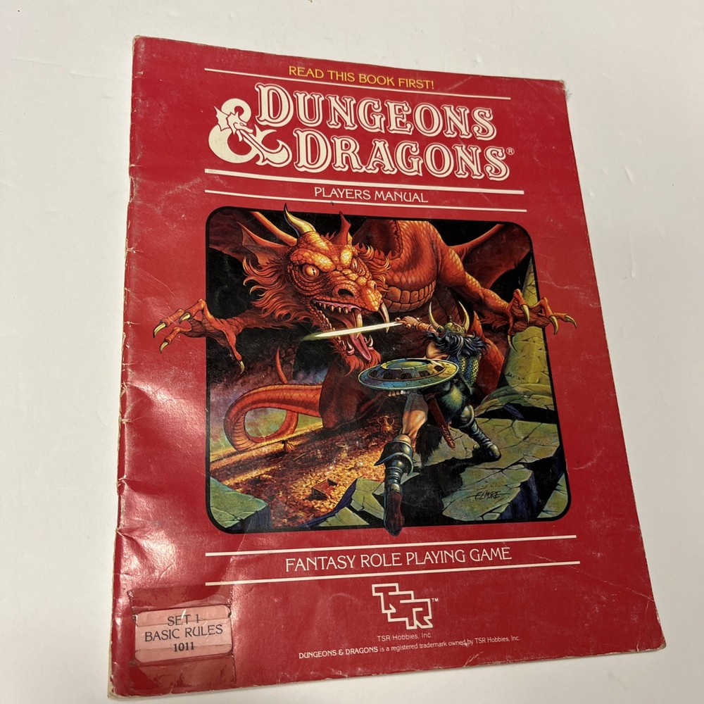 Dungeon Players Manual D&D  from basic box D&D TSR  Dungeons & Dragons 1983
