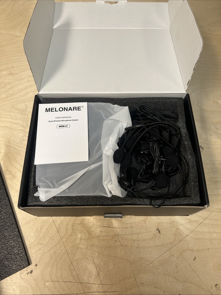 4-Channel Wireless Microphone System,UHF Compact Cordless Mic Set