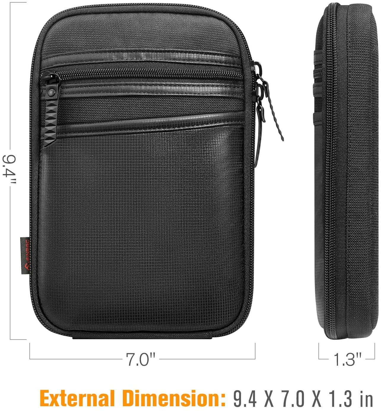 Concealed Carry Gun Pouch Pistol Holster Pack Waist Pocket with Belt Loops Black