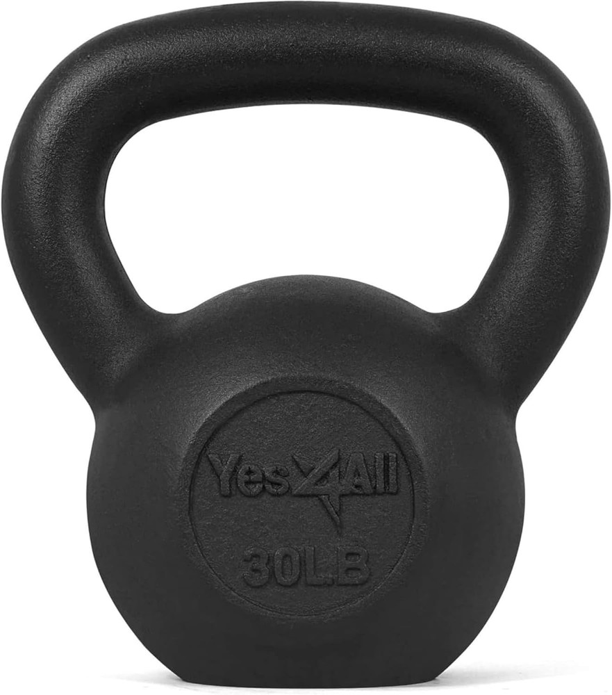 30 Lbs Solid Cast Iron Kettlebell - Versatile Strength Training Tool