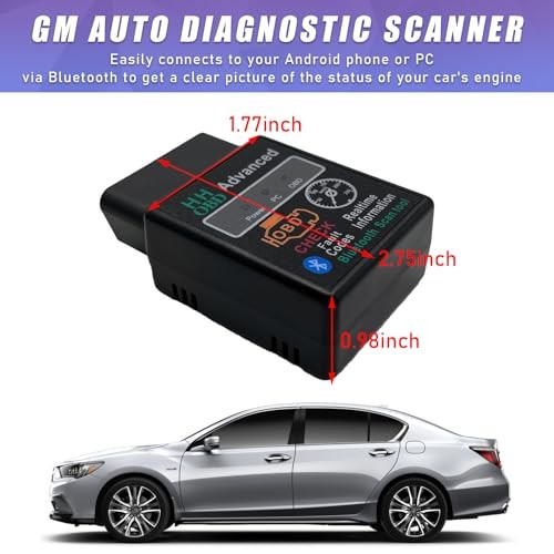Bluetooth OBD2 Scanner for Car, Wireless Code Reader & Check Engine Diagnostic