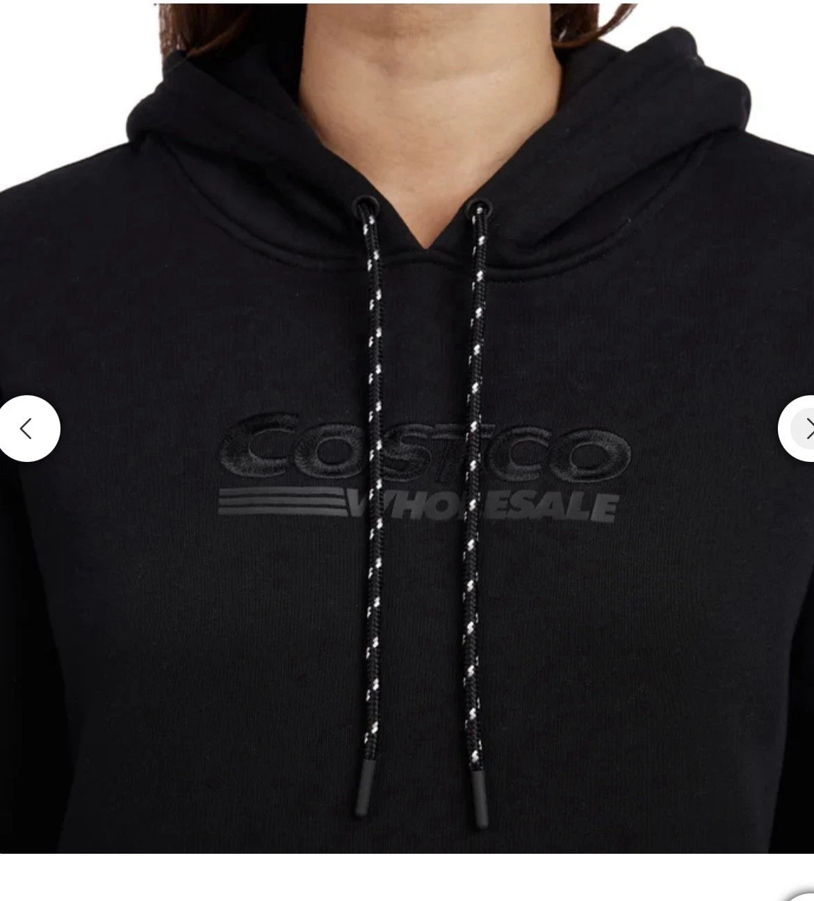 Kirkland Unisex Logo Hoodie Black New with Tags