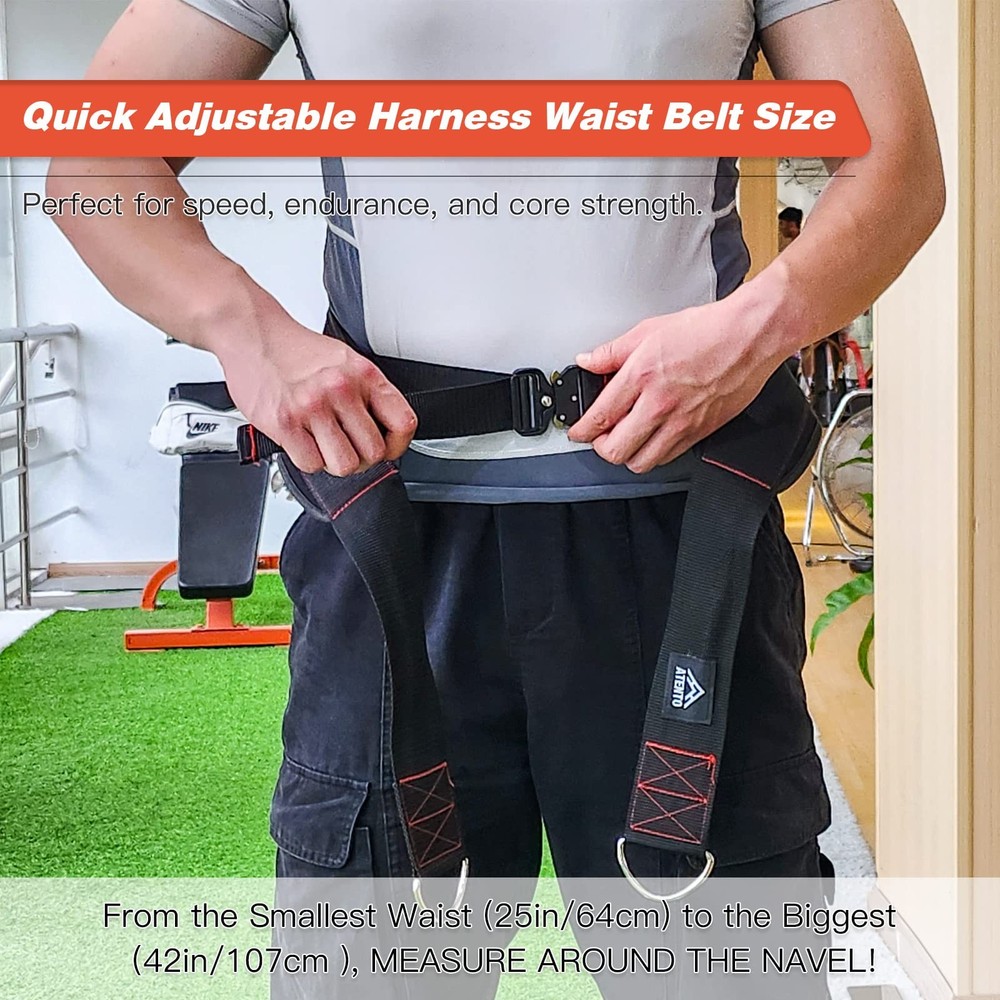 Adjustable Sled Pulling Belt for Strength Training, Agility & Core Workouts