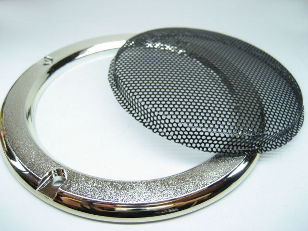 2pcs 4"inch Silver speaker grille decorative ring Speaker protective cover