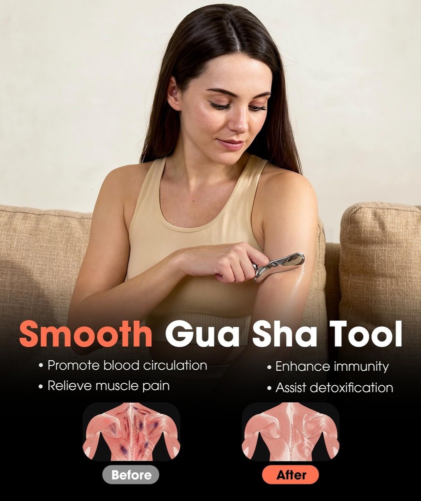 Gua Sha Trigger Point Massage Tool, Deep Tissue Massage Tools, Muscle Knots R...