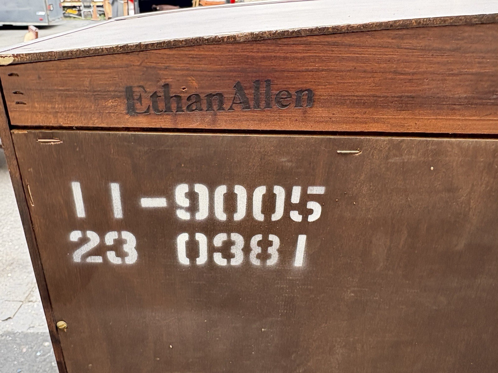 67246 3 Section Ethan Allen Wall Unit Bookcase Cabinet