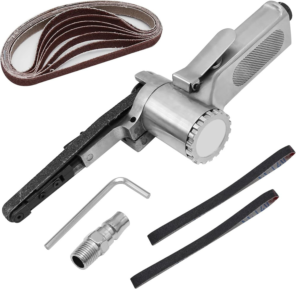 Mini Handheld Angle Grinder Industrial Pneumatic Tool Mini Air Belt Sander....