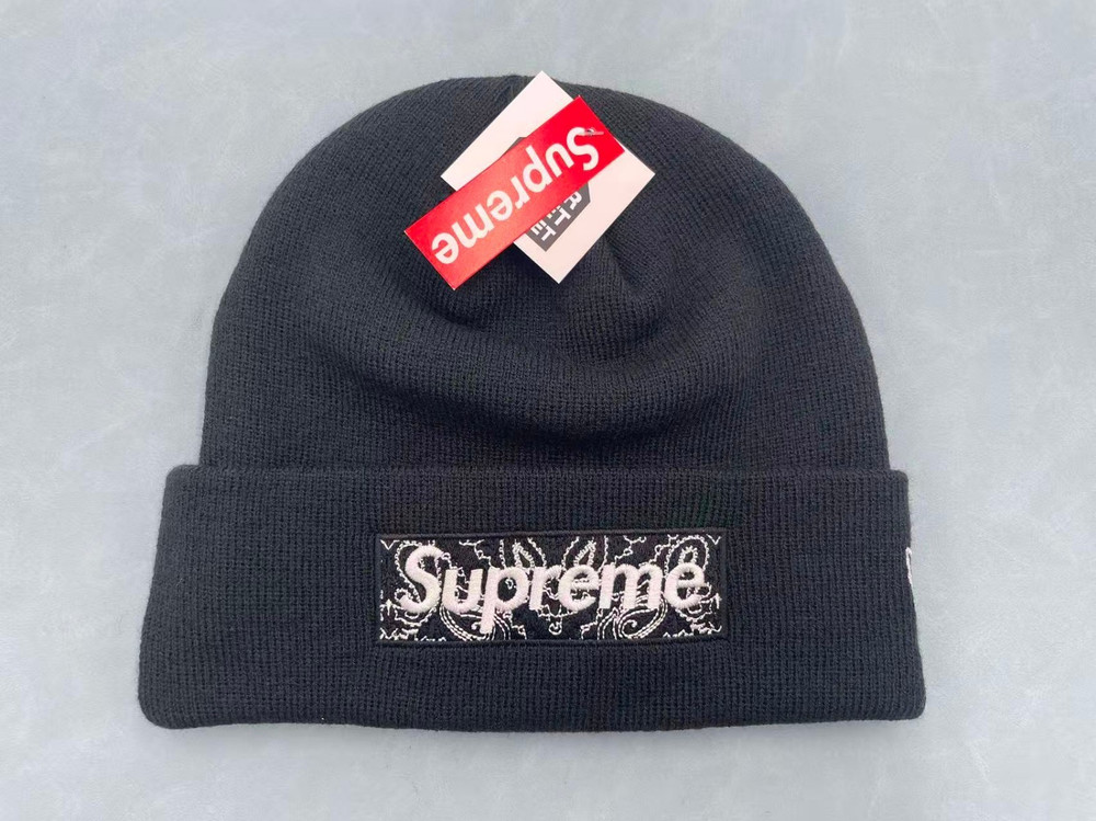 Supreme Beanie Black FW19