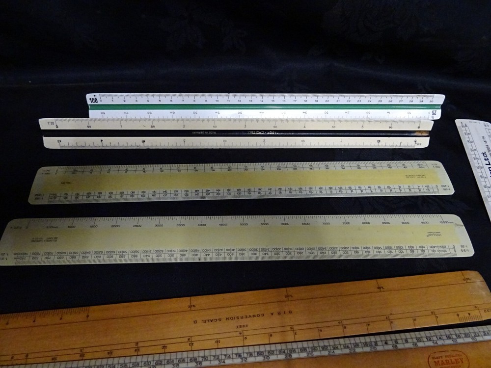 Architecture/Engineering Technical Drafting Vintage Drawing board rulers