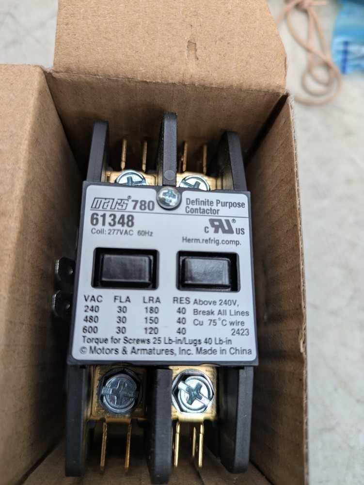 Mars 780 Definite Purpose Contactor 61348