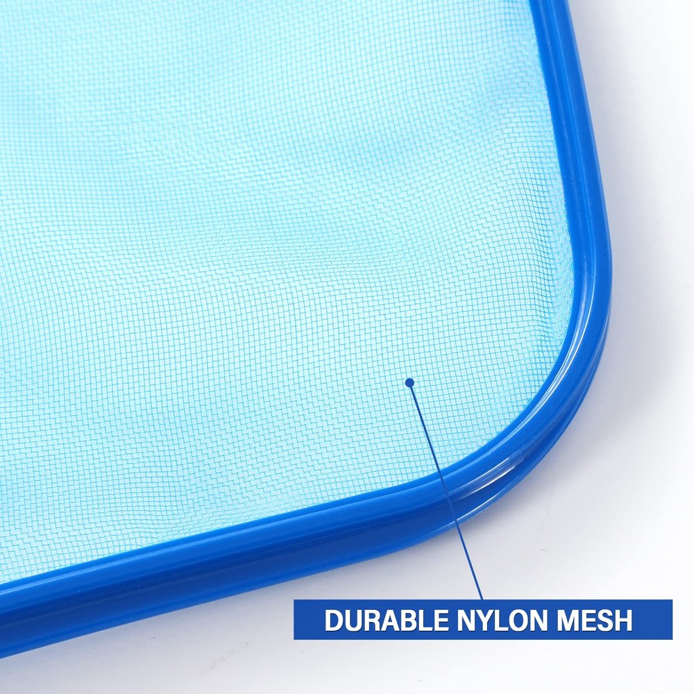 Pool Skimmer - Pool Net, Pool Skimmer Net with Solid Plastic Frame, Skimmer N...