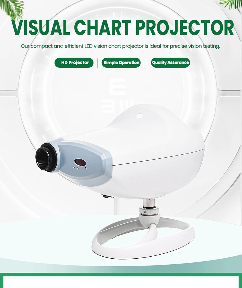 Automated Vision Chart Projector with LED Light Source for Eye Examinations