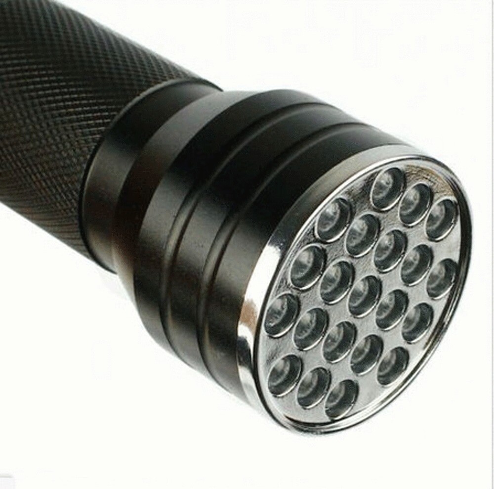 Techtongda UV 21 LED Flashlight Ultra Violet Tactical Black Light Mini Torch