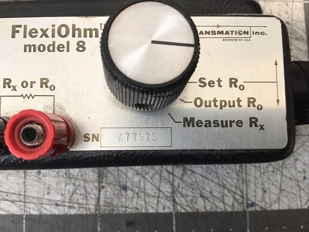 Transmation FlexiOhm Model 8 Used Sn# A77975 (LK08H)