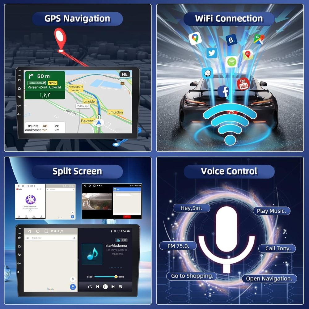 For 2015 2016 2017 Nissan Altima Radio GPS Stereo Apple CarPlay & Android Auto