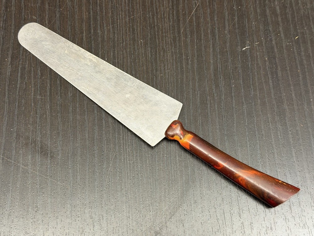 Vintage Bakelite Handle Cake Pie Server Flatware