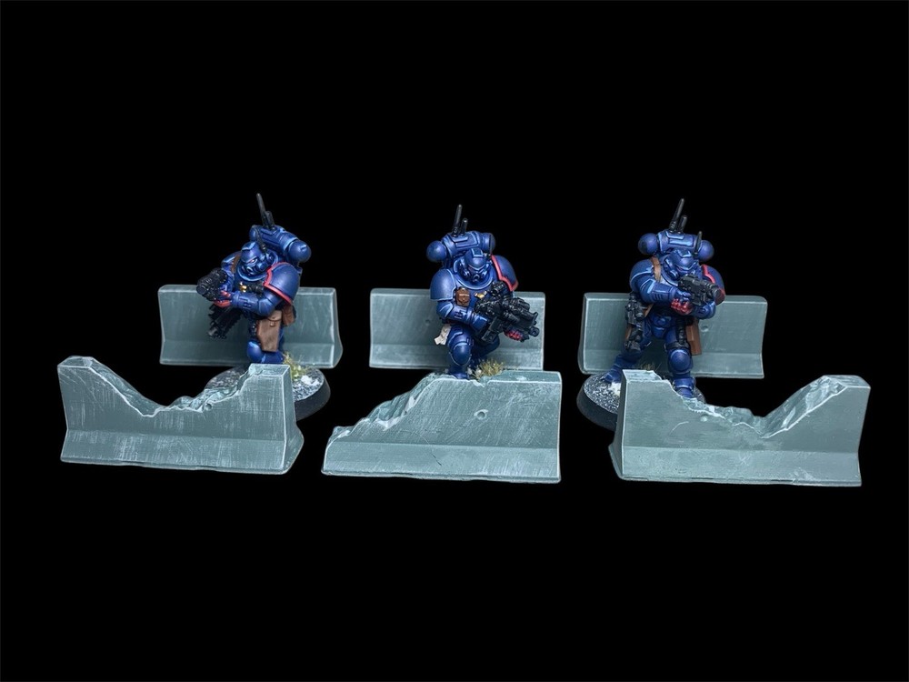 Concrete Barriers (15) Sci Fi Wargaming City Terrain Set