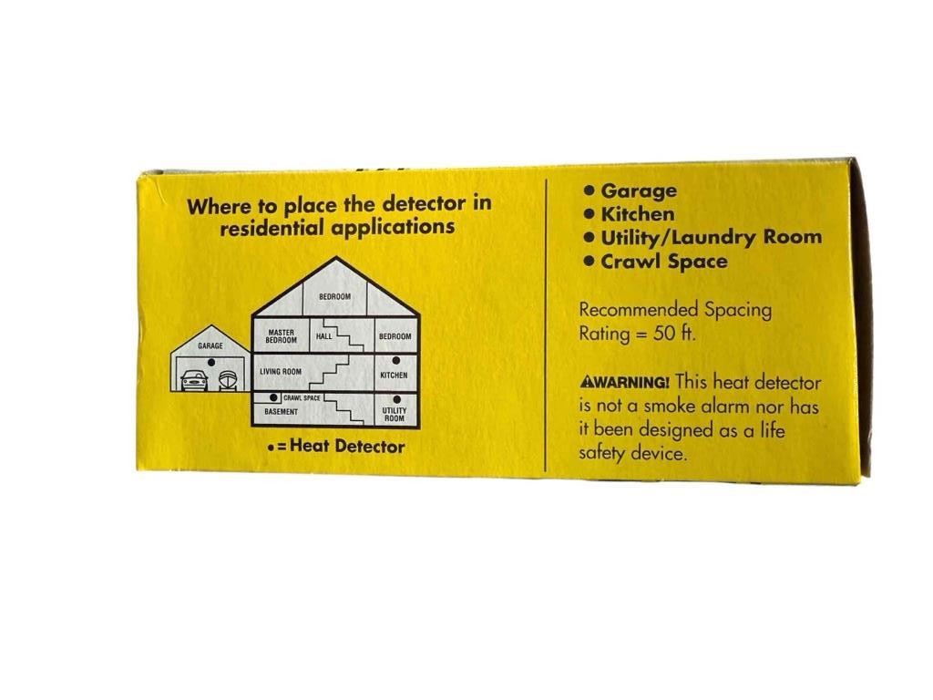 NEW BRK Heat Alarm Rate Of Rise AC Powered With Battery Back-up HD6135FB