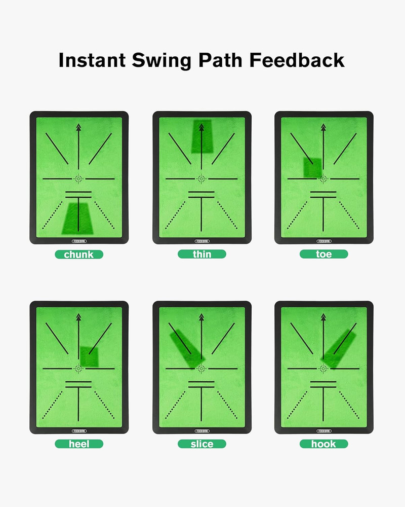 Golf Hitting Mat – Practice Mat with Swing Path Feedback & Impact Detection – In
