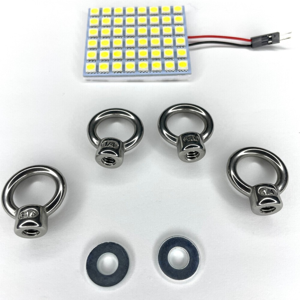 Mounting Nuts and LED Lights for Molle Panel