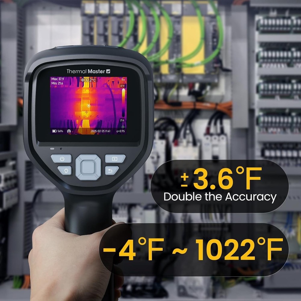 Handheld Thermal Camera, 512×384 X³IR Resolution, Thermal Imaging Camera with...