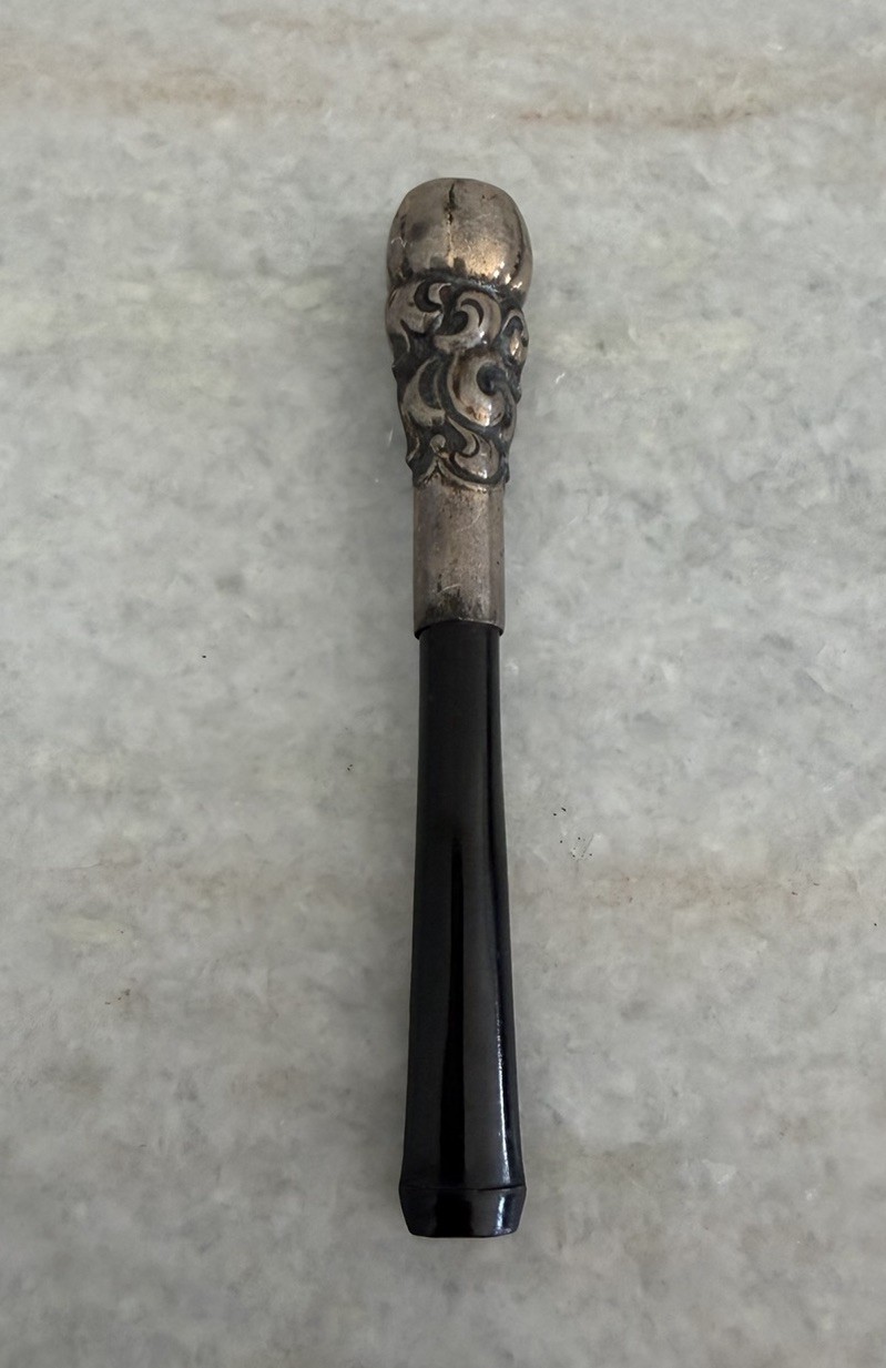 Vintage Art Deco Sterling Silver Cigarette Bakelite Holder