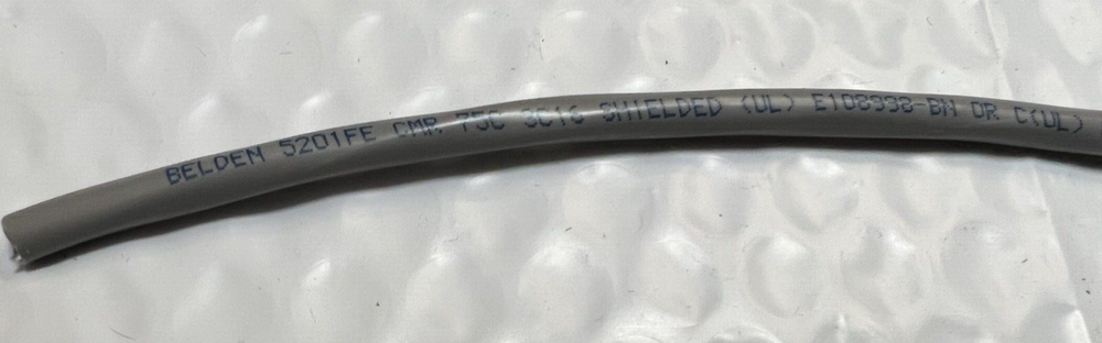 Belden Wire 5201FE 16/3C Shielded Audio/Security/Alarm Cable Riser Gray /50 Feet